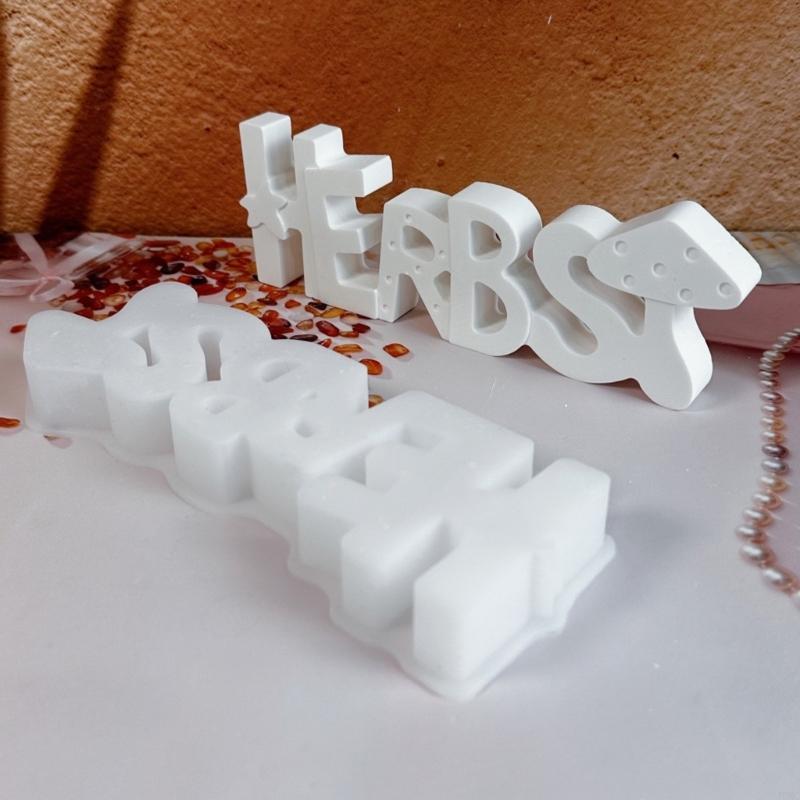 

Letters with Mushroom Silicone Mould Autumn Molds Handmade Plasters Molds J0MC China Mainland