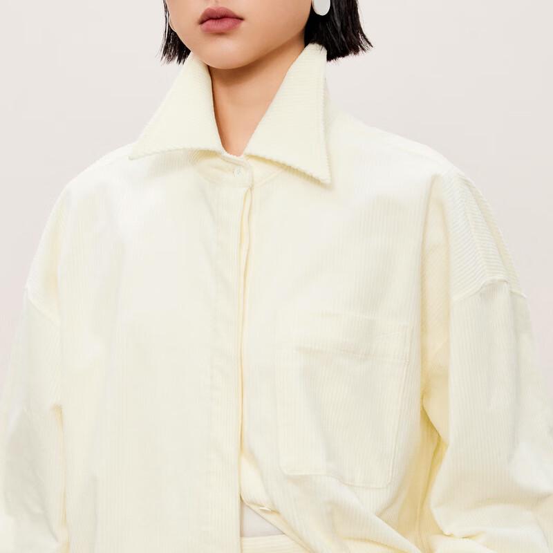LESS Straight-Fit Cotton Blend Long Sleeve Shirt