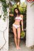 Women's Polka Dot Bandeau Bikini with High-End Ruffles - Perfect for Vacation and Hot Springs