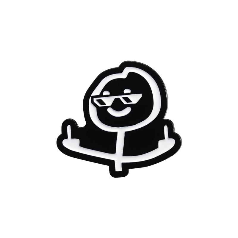 Hey You Dropped This Brain Funny Sarcasm Quotes Enamel Pins Cartoon Character Bob Is No Arms Humor Joke Metal Badge Jewelry Gift