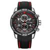 Watch Men'S, Multifunctional Chronograph Calendar Sports Chronograph Men'S Watch Silicone Quartz Watch 2045