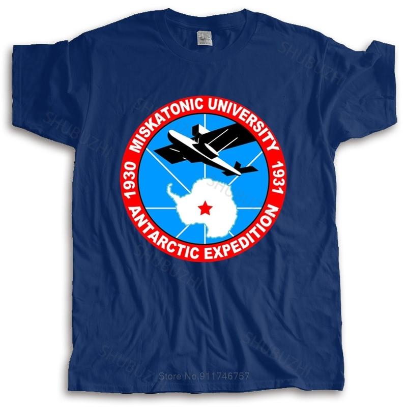 t-shirt men crew neck tees Miskatonic University 1930 Antarctic Expedition Ii Vintage T-Shirt Lovecraft cotton tshirt