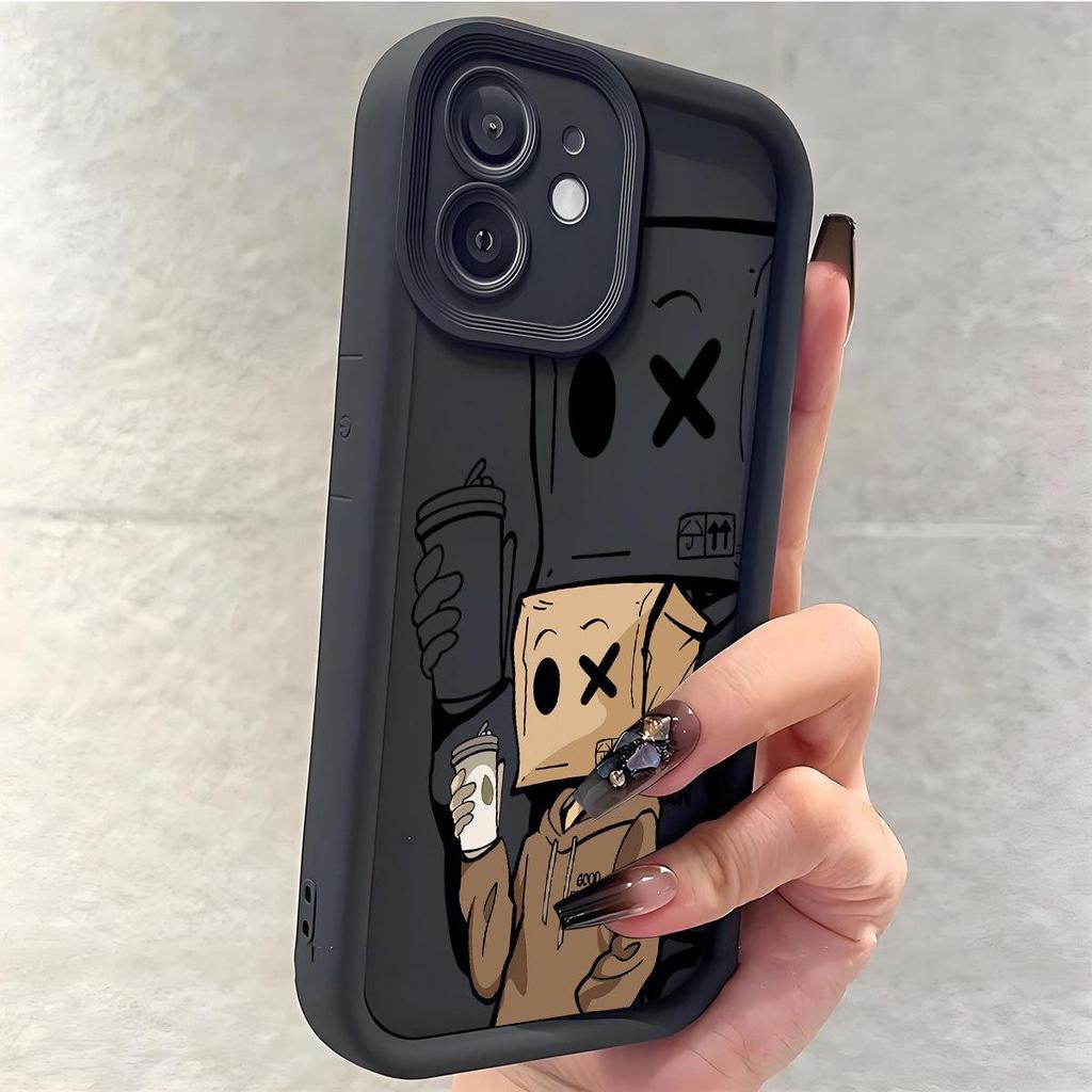 Milk Tea Black Groove iPhone 14/15/16/17 Pro Max Protective Case