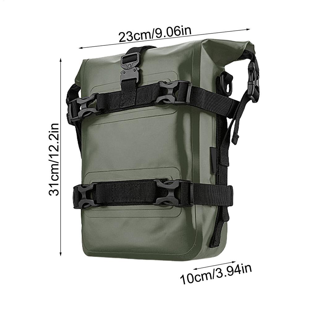 Motorcycle Bumper Bag 8L Waterproof Crash Bars Bag Motorcycle Frame Bag Luggage Pack Repair Tool Pouch Motor Side Bags