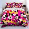 Mickey Maus Cartoon Donald Duck HD Bettdecke Bettwäsche Set Bettbezug Bett Set Steppdecke Bezug Kissenbezug Königin Bettwäsche Set Erwachsener Kind