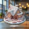 Snow Room House Decorations Classic Christmas Village Figurines With Detailed Handcrafted Elements Table Centerpiece Holiday Decor