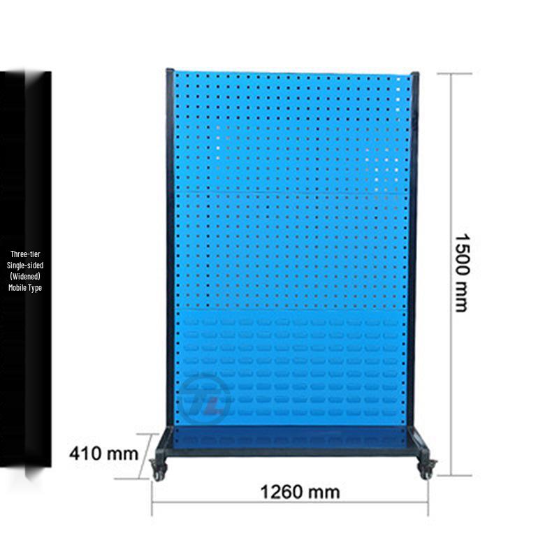 Dual-Sided Tool Pegboard Display & Storage Rack