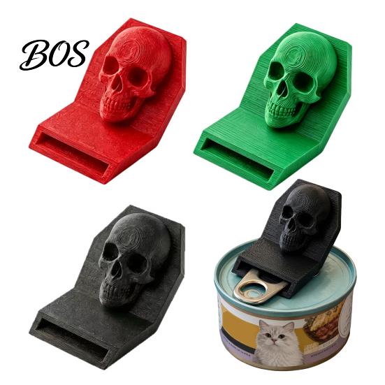 Dunkler Stil Küchenwerkzeug Gotischer Totenkopf Dosenöffner, 3D-gedrucktes Ziehlaschen-Werkzeug für Dosen, Trendiges Zubehör Geschenk für Freunde