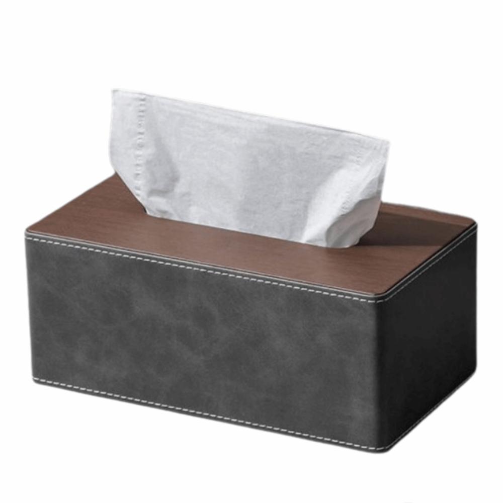 Einfache Leder-Taschentuchboxen Minimalistischer Moderner Papierorganisator Multifunktionaler Nordischer Luxus-Serviettenhalter Kommerzielle Hotels