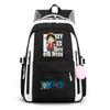 One Piece Anime Super Novice Luffy Printed Canvas School Backpack Teens High Capacity Travel Bag
