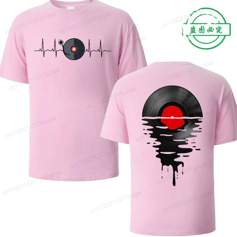 Tee Shirts for Men Women DJ Music Clothing Phonograph Record Print Funny Tshirt T-Shirt Tee Shirt for Men Music Lover Gifts