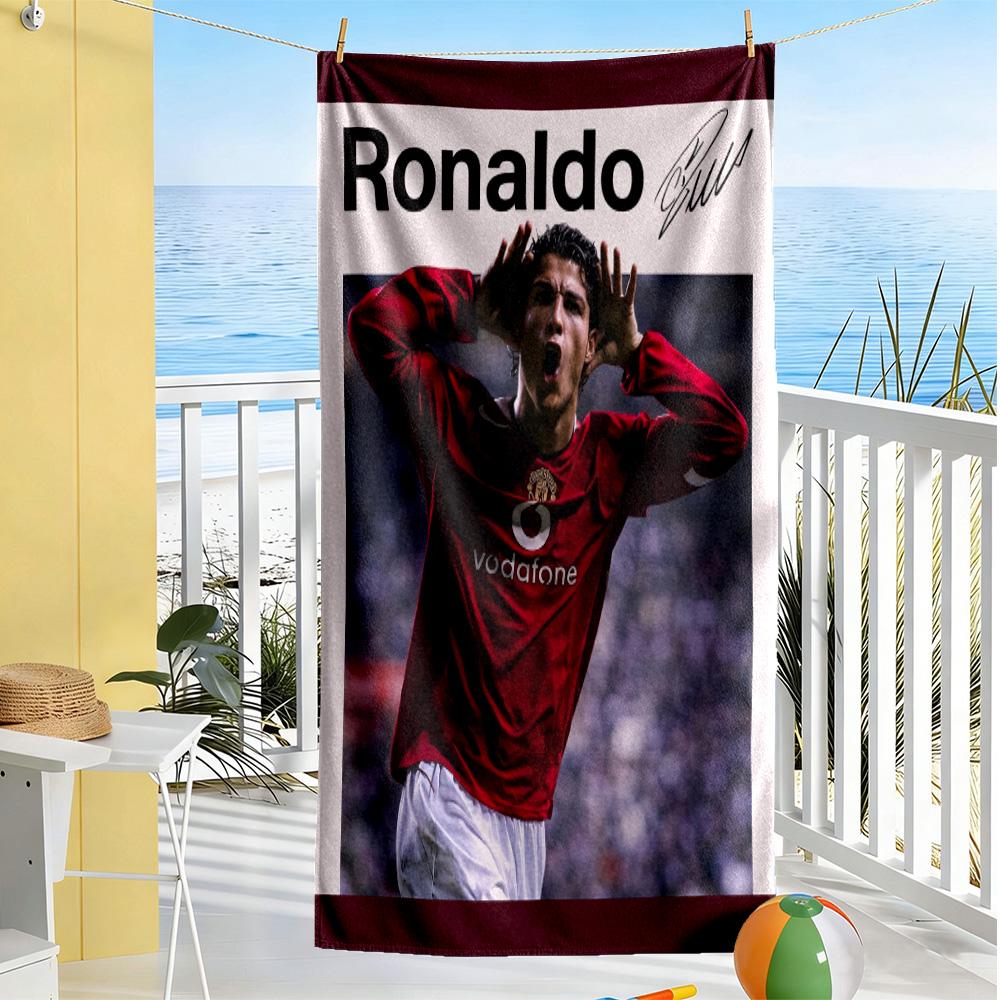 Ronaldo's Celebration Moment Beach Towel Super Soft & Absorbent Comfortable Lightweight