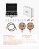 Digital Hydraulic Pressure Test Coupling Kit, 700 Bar Pressure Gauge Manometer Tester with 2 Gauges, 9 Test Couplings, 2 Quick-Release Couplers, 2