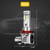 1 Pair Metal H11 H8 H9 120w Canbus Led Headlight Kit High Low Beam Bulbs Ultra-White 6500k