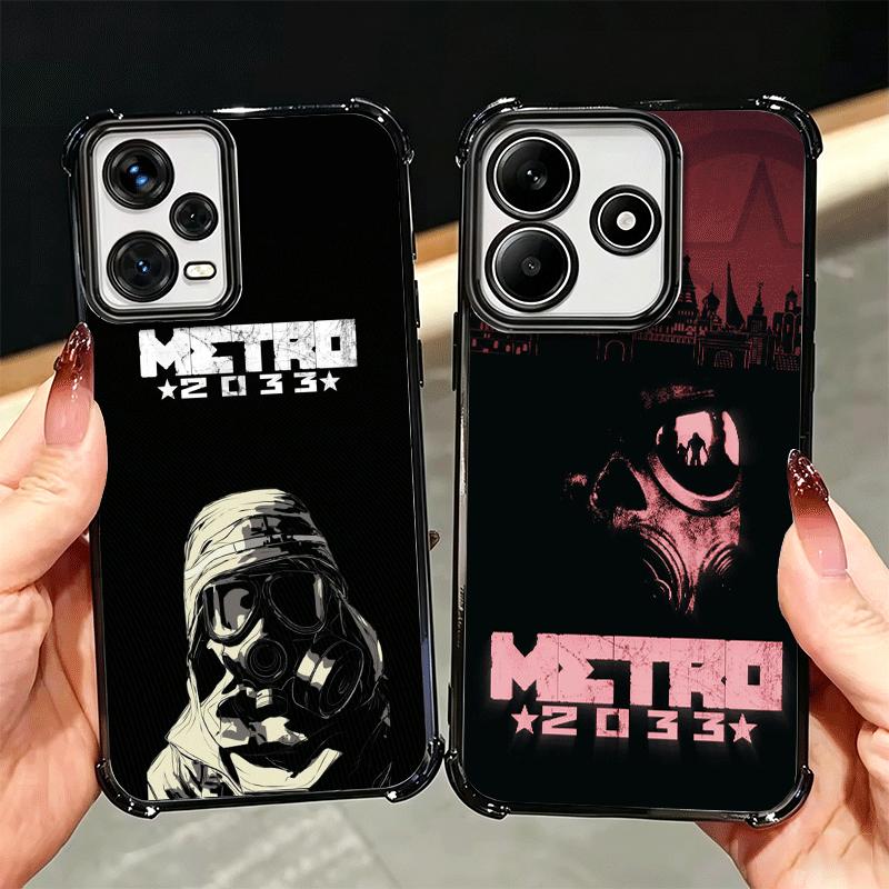 Metro 2033 Soft Phone Case For Xiaomi Redmi Note 14 15 Pro Plus 13 12 11S 11T 5G 10 9S 9 Plating Anti-Fall Fundas