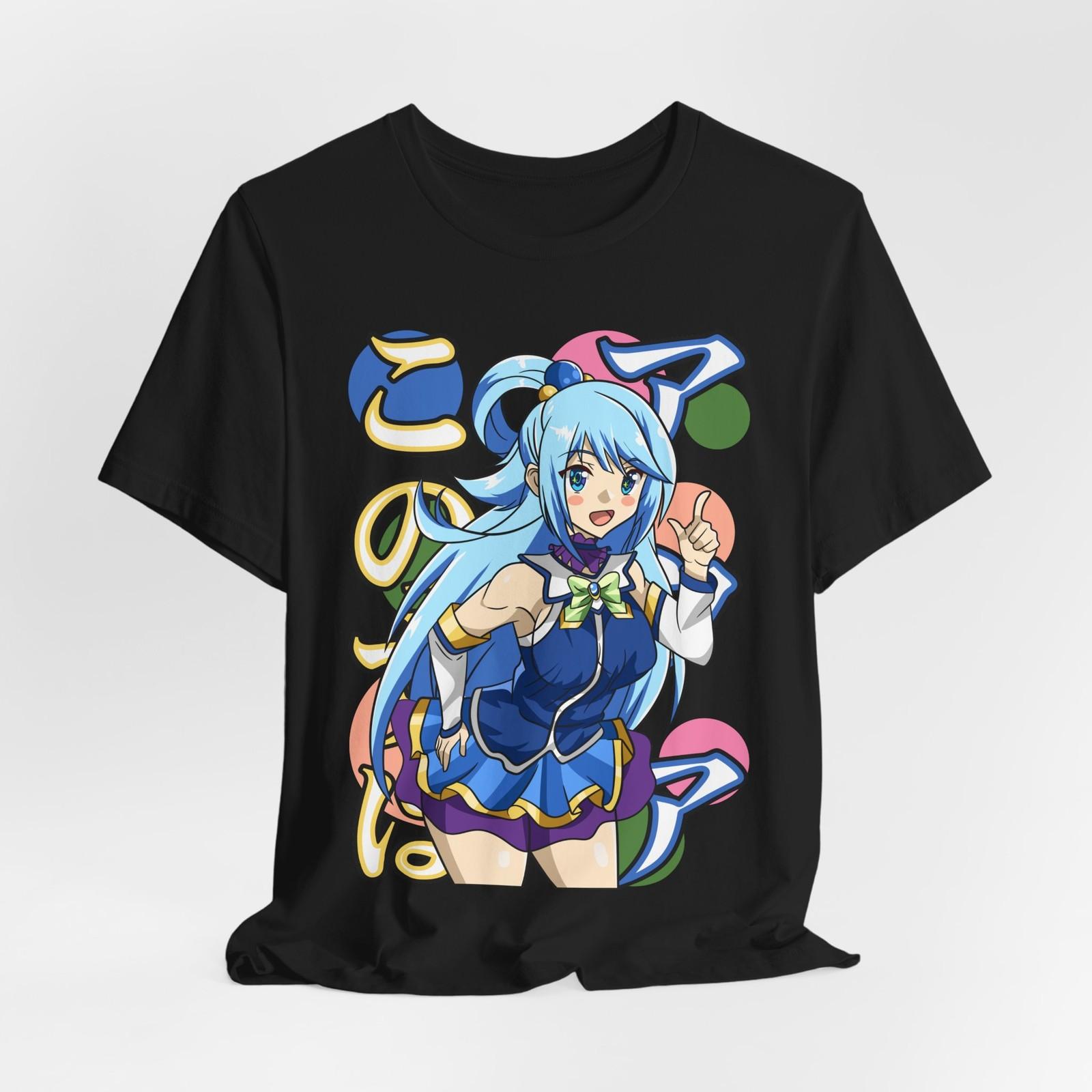 Anime-Inspired Unisex Jersey T-Shirt Mens Womens Tees Top Tee Tops, Konosuba Graphic Shirt, Manga Fan, Casual Wear 3XL