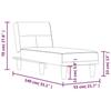 VidaXL Chaise Longue Dark Grey Fabric 352817