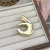 Chic French Retro Geometric Brooch for Jackets & Sweaters