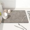 Kitchen Drain Mat Countertop Slip-resistant Moisture-wicking Mat Countertop Dish Drain Mat Coffee Machine Table Top Tea Mat