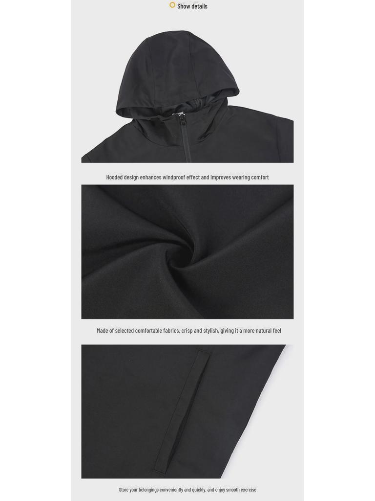 Men's Korean Style Hooded Windbreaker - Spring/Autumn Large Size Casual Jacket for Couples