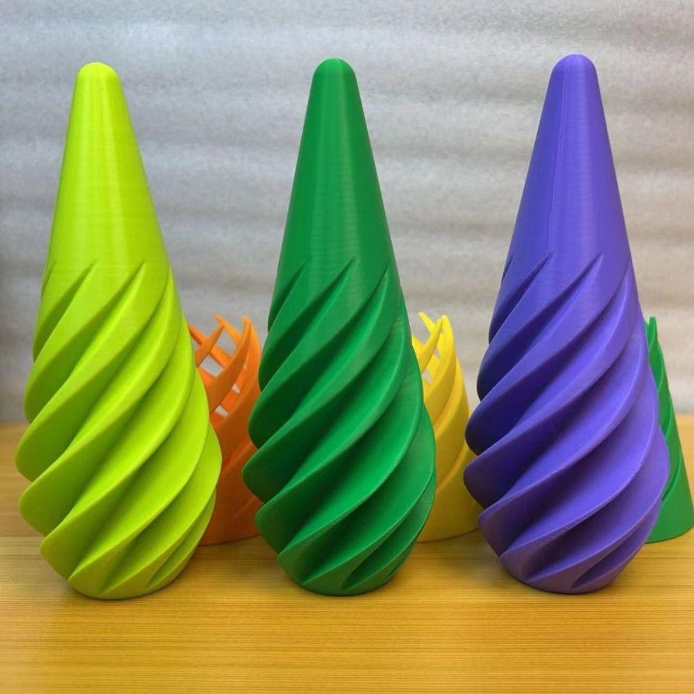Math Games 3D Printed Spiral Cone Toy Intelligence Development Helix Screw Toy  for Kids
