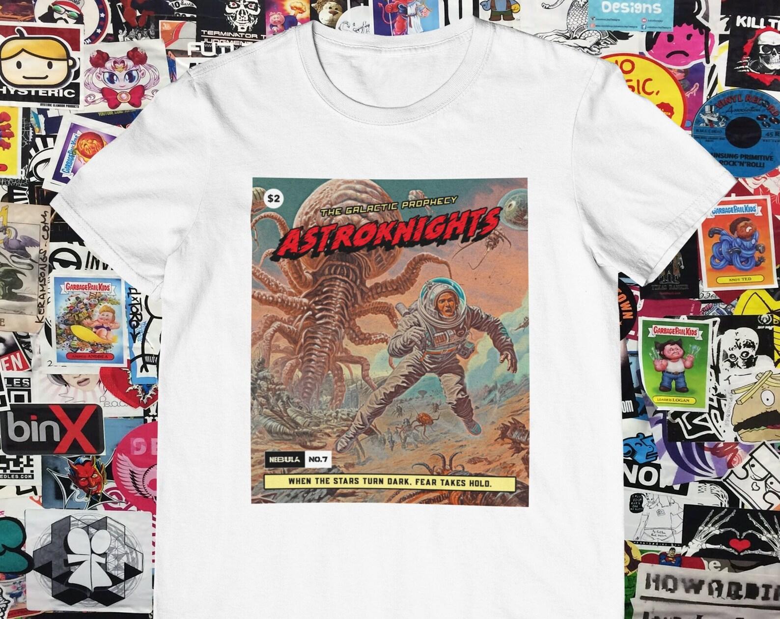 Retro Comic Book T-shirt: Galactic Knight Graphic Novel 3XL