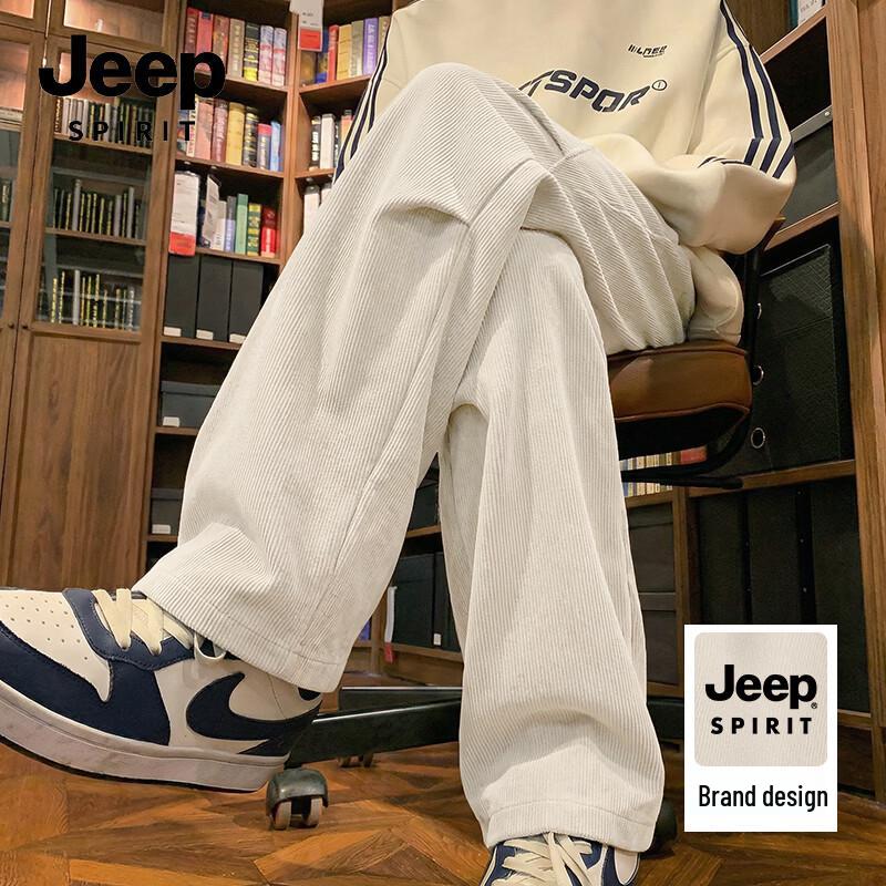 JEEP SPIRIT Men s Chenille Straight-Leg Casual Pants 2XL