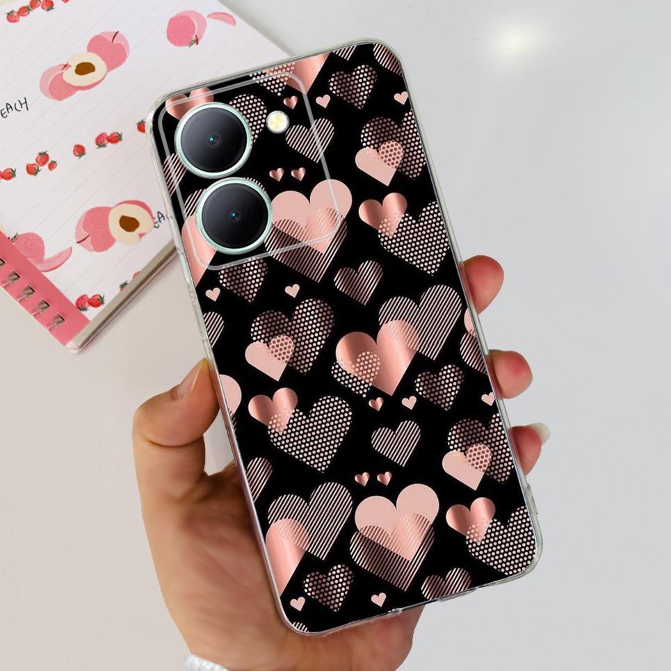 Silicone Soft Back Cover For Vivo Y27s Case For Vivo Y27s V2322 Phone Coques CoverVivo Y78 Y78M Coque Funda Women Fashion New