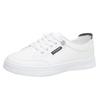 Little white shoes new retro flat bottom round head versatile board shoes lace up student sports and leisure shoes