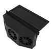 1.5W Solar Powered Car Ventilator 3 Holes Car Exhaust Fan Vehicle Air Circulation Fan Black