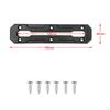 Kayak Slide Rail Track Bracket DIY Accessories Fishing Rod Holder Mounting Base for Canoe