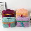 Trousse de Maquillage de Voyage Minimaliste Urbaine en Polyester avec Design Respirant Pour Femmes et Hommes