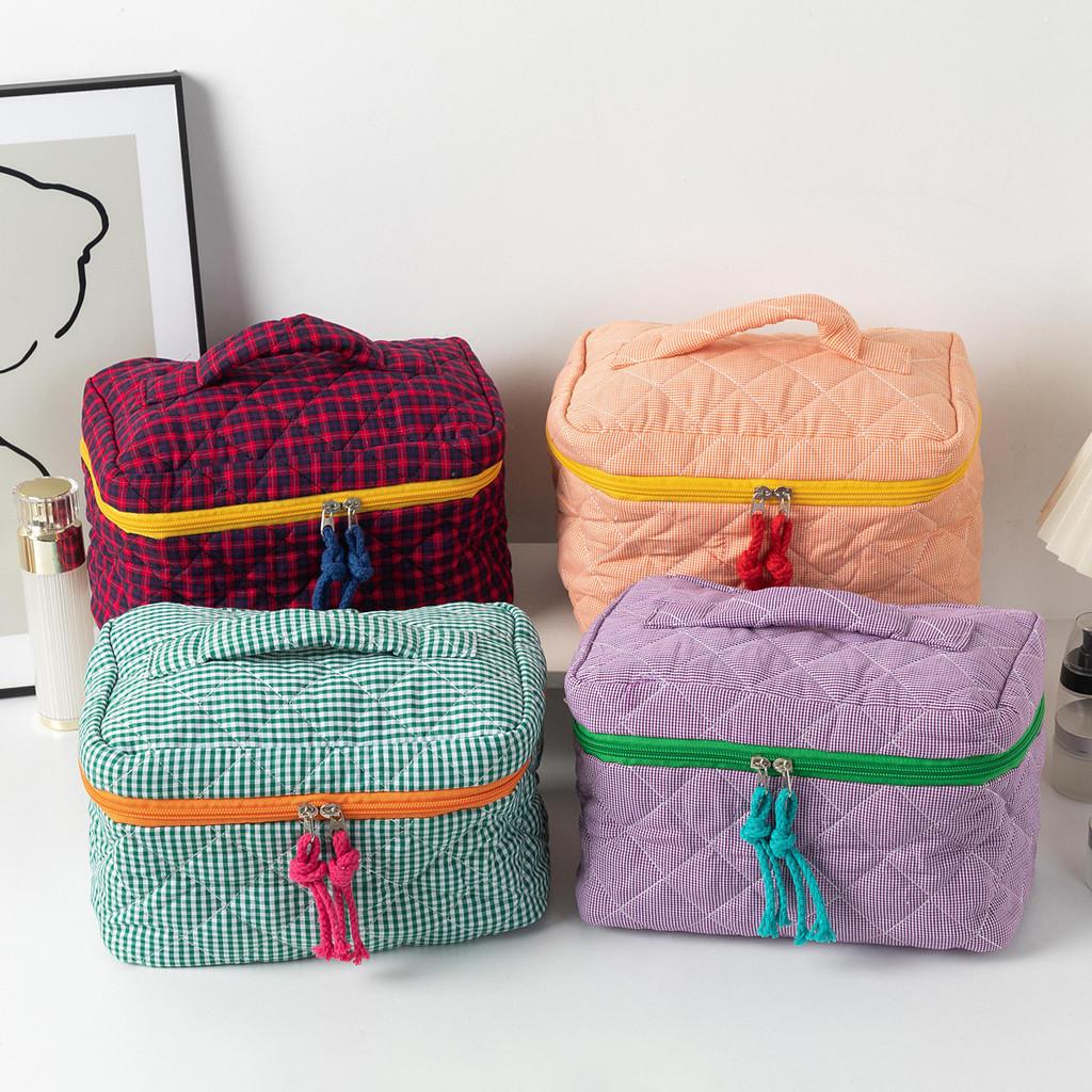 Trousse de Maquillage de Voyage Minimaliste Urbaine en Polyester avec Design Respirant Pour Femmes et Hommes
