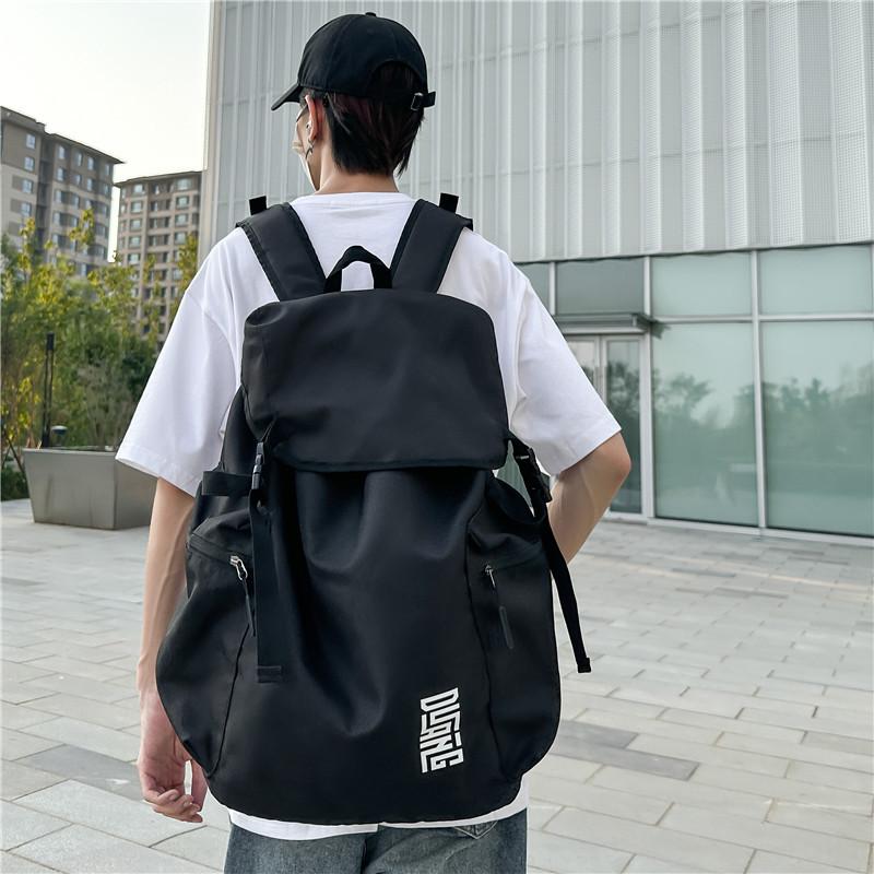 Fitness Sports Backpack Large Capacity Outdoor Travel Storage Accommodation Bag Multifunctional Casual Hip Hop Available Tie Rod