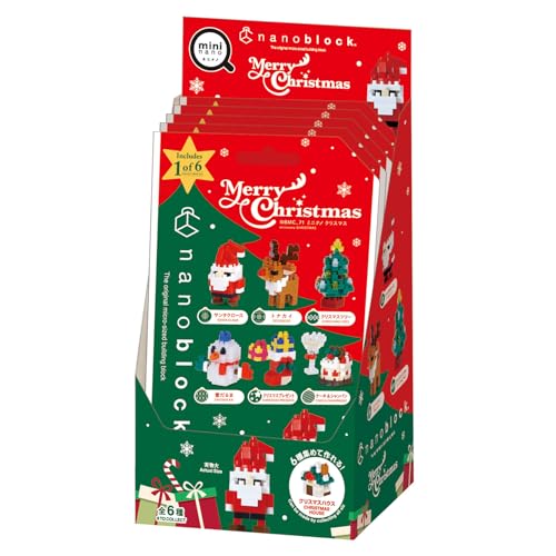 Kawada Nanoblock Mini Nano Christmas (BOX) NBMC_71S 1 BOX = 6 pieces, total 6 types