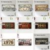 Tin Sign  Vintage Durable Metal Plaque Wall Decor Home Office Bar Man Cave Bathroom Entryway Pantry Basement City Birth Year