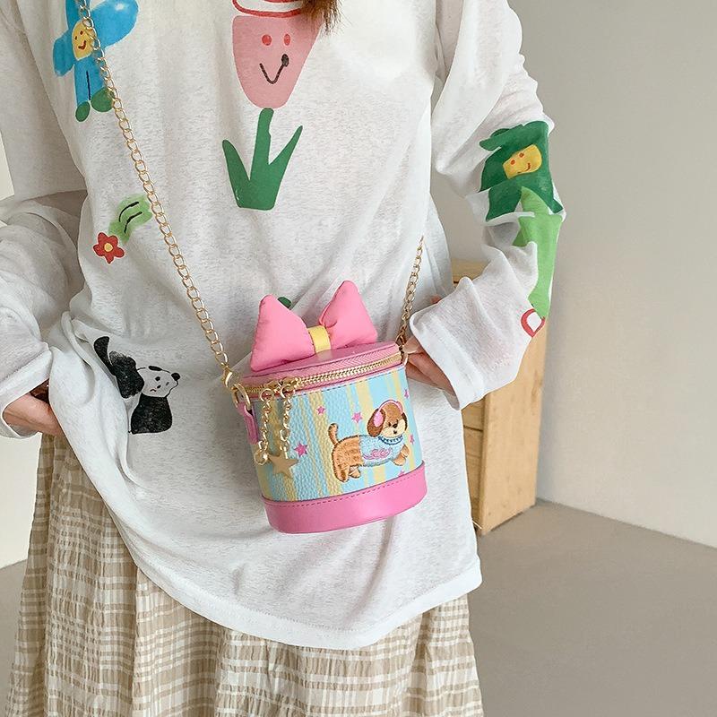 Premium Light Luxury Bow Mini Small Bag Women's New Girls Change Bag Chain Messenger Bag Gift