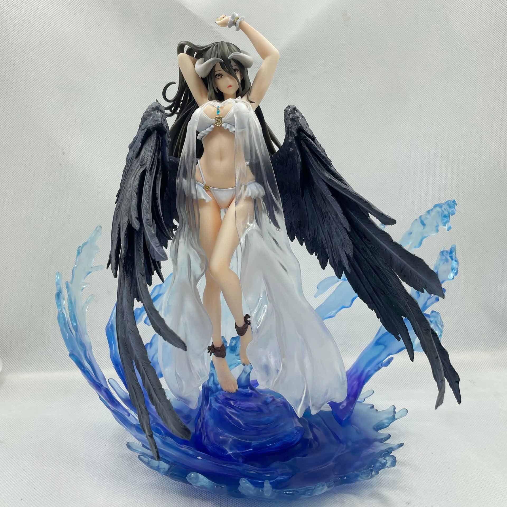 

32cm Overlord Albedo In Swimsuit Anime Girl Figure Model Gk Large Statue Boys Collection Desktop Decoration Ornament Toys Gifts 32cm with box