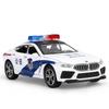 1:32 BMW M8 Polizeiauto Modell Dekoration Simulation Legierung Auto Modell Modell Ton Licht Spielzeug Rückzieher Auto Kinder Geschenke