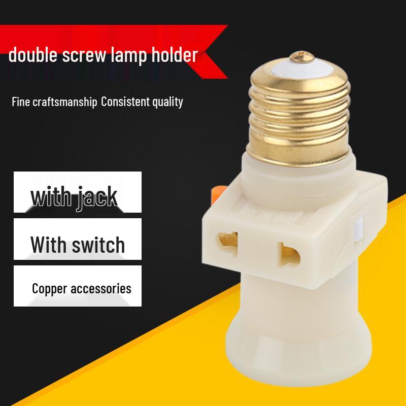 LED Bulb Screw-in Bayonet Pendant Lamp Holder with Switch, E27/B22, Free Shipping