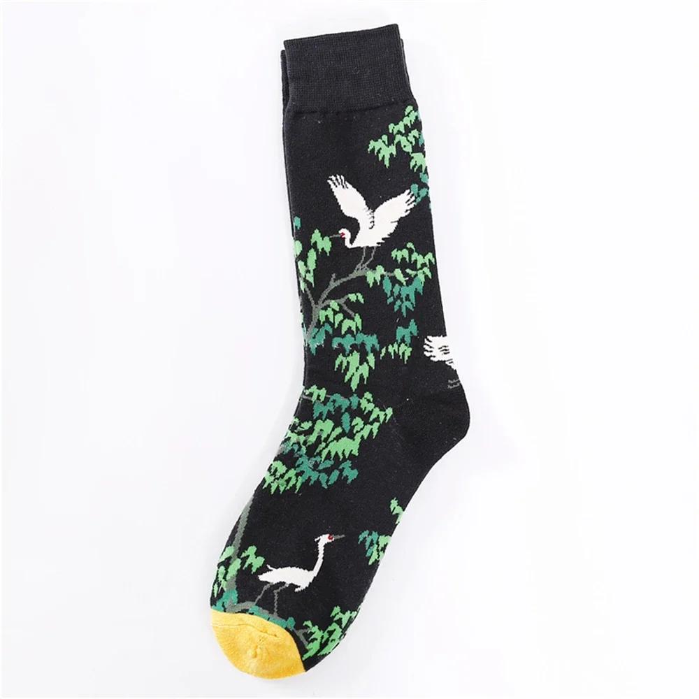 Colorful Cartoon Creative Fashion Vine Graffiti Novelty Men Women Socks Winter Warm Comfortable Cotton Sokken Dropship