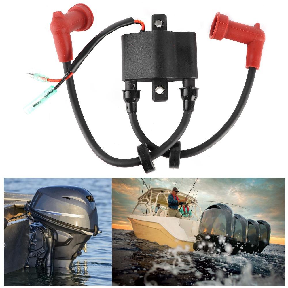 6F5-85570-13 Marine Outboard Ignition Coil Rubber Housing Ignition Coil Assembly  Marine Engine
