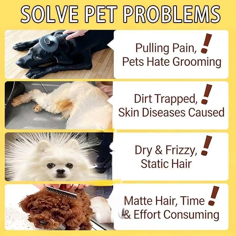 BUY 1 GET 2 FREE KineShineX Pet Coat Conditioning Spray for Dogs & Cats - Non-Greasy Hair Softening, Shinier Fur & Leave-In Detangling Care