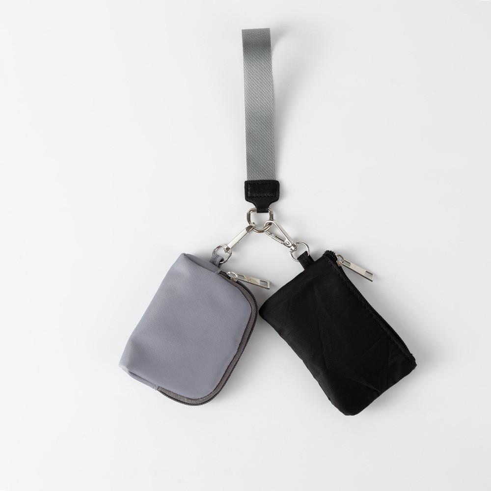 Minimalist Nylon Card Wallet With Key Holder For Daily Use
