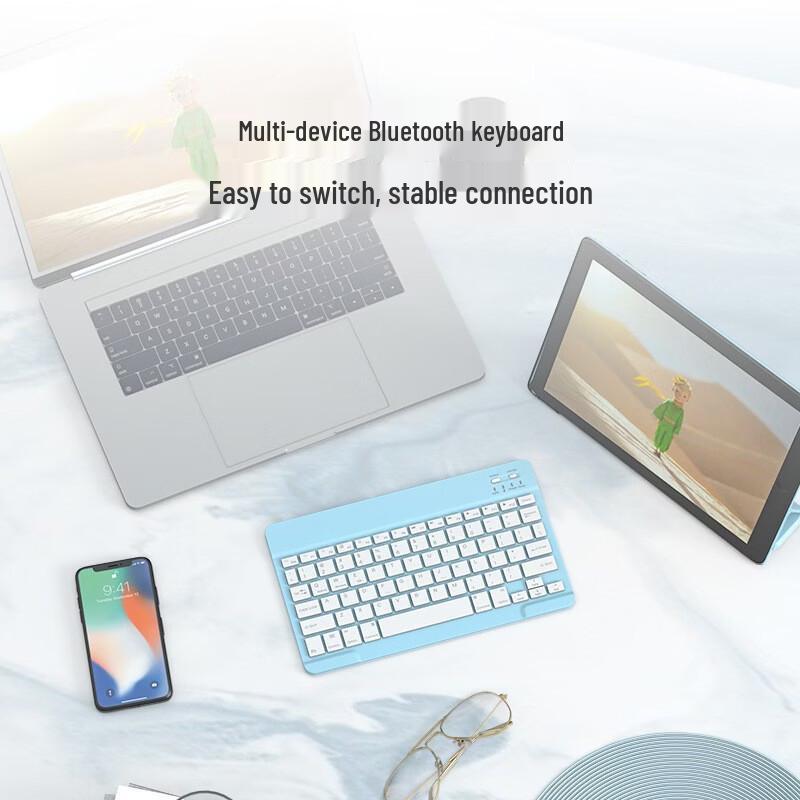 OLOEY Silent Rechargeable Wireless Bluetooth Keyboard