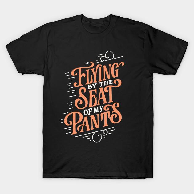 Men Black Print T-shirt Seat Of My Pants No-Cut Transfer Paper Print Cotton Tshirt 2XL чёрный