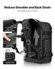 Vacuum Travel Backpack, 35L, Vacuum Seal Compression Travel Backpack with Air Pump, Multiple Pockets & Compartments, Water-Resistant Carry-On Suitcase