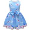 European And American Christmas Halloween Cute Princess Dress Bow 3D Digital Printing Girls Dress