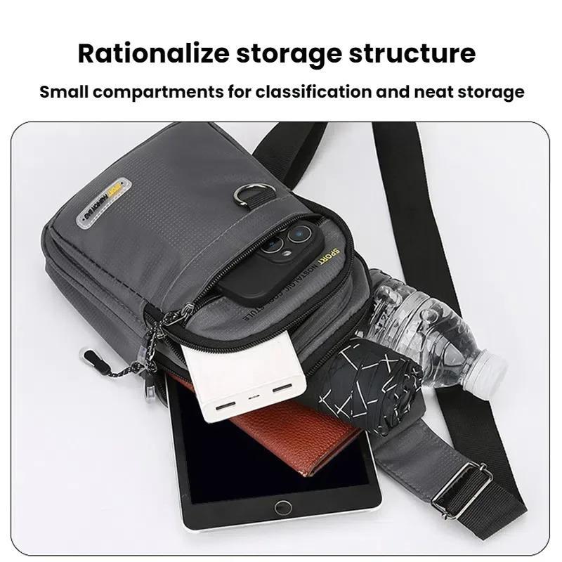 Casual Men's Shoulder Bag,made of Durable Oxford Fabric,suitable for Outdoor Sports Chest Bags,commuting To Work,daily Outings