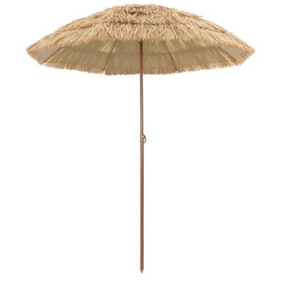 Sonnenschirm Strand Natur 160 x 160 x 196 cm Polyester und Stahl